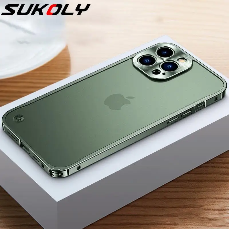 

Акриловый жесткий прозрачный чехол для IPhone 13 Pro Max из алюминиевого сплава, прозрачный чехол с ударопрочной крышей для IPhone 13 Pro Max 12 Pro Max