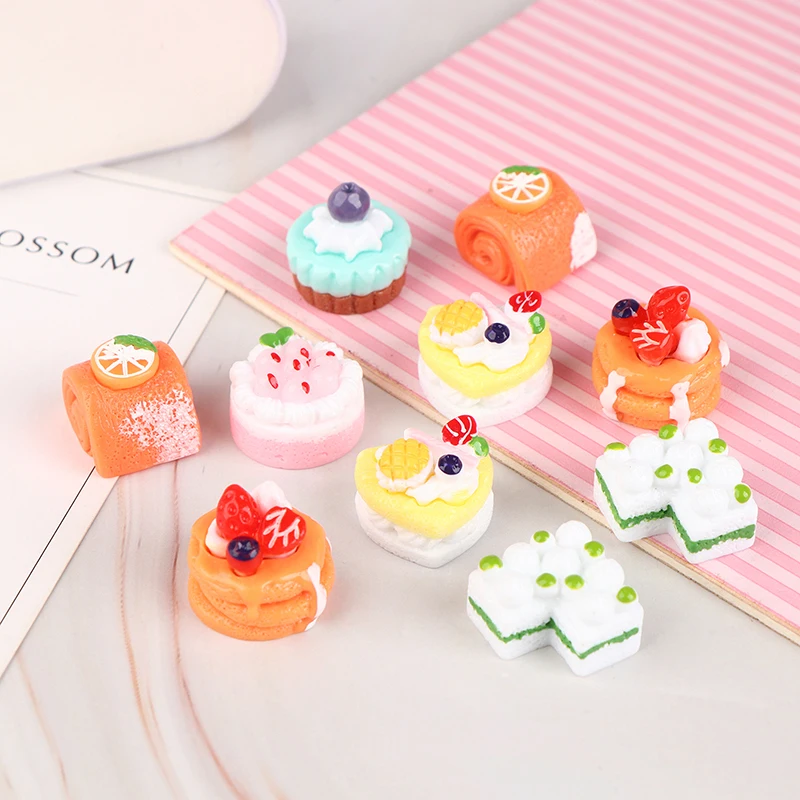 

5 шт. миниатюрный симулятор торта, десерт, кукольный домик, игрушки, украшения для кукольного домика, аксессуары, ролевая игра, игрушка