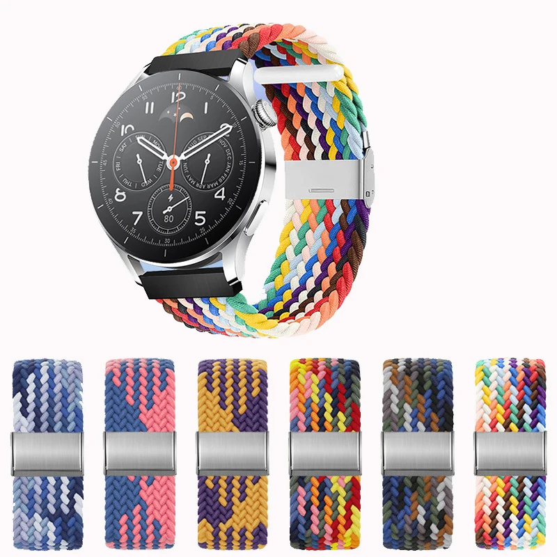 

Elastic Braided Strap For Ticwatch GTH E3/E/2/C2 Watchband Nylon Adjustable Bracelet For Ticwatch Pro 3 GPS GTX E2 S2 Correa