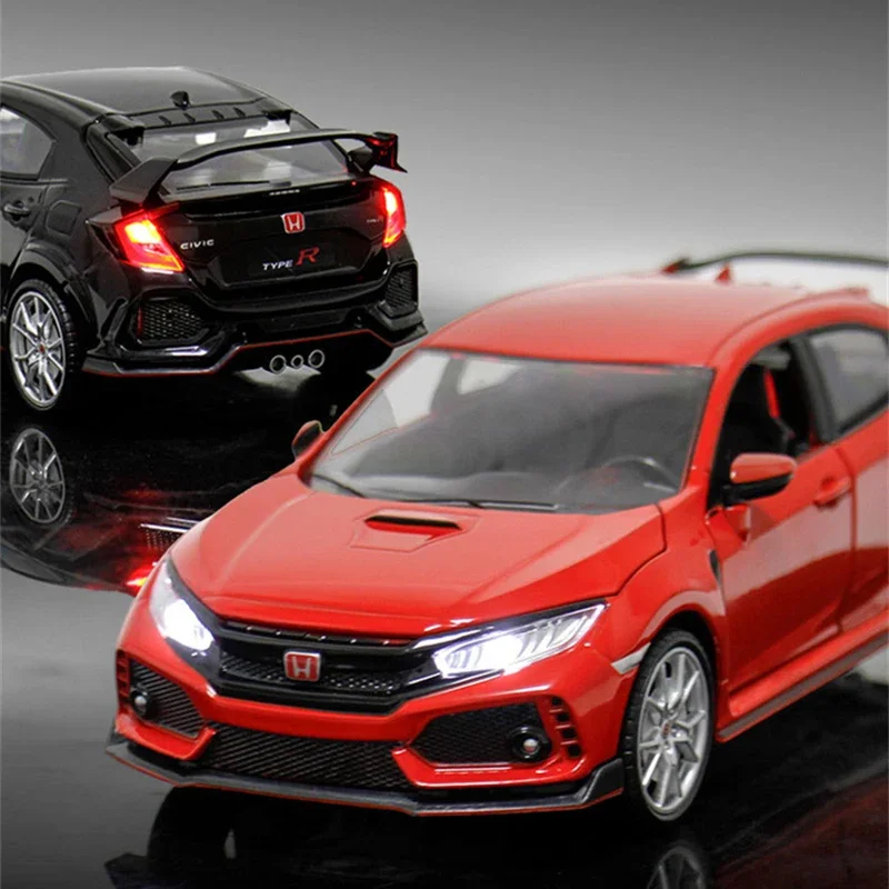 Модель спортивного автомобиля 1:24 HONDA CIVIC TYPE R литый под давлением и игрушечный