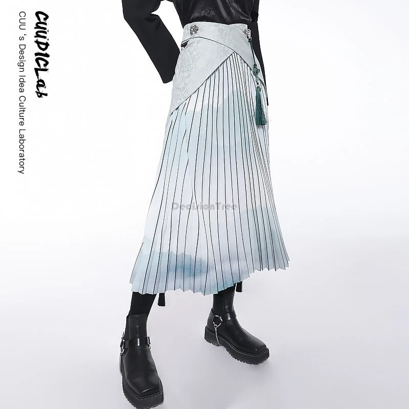 2024 Улучшенная юбка hanfu Женская китайская длинная с завышенной талией