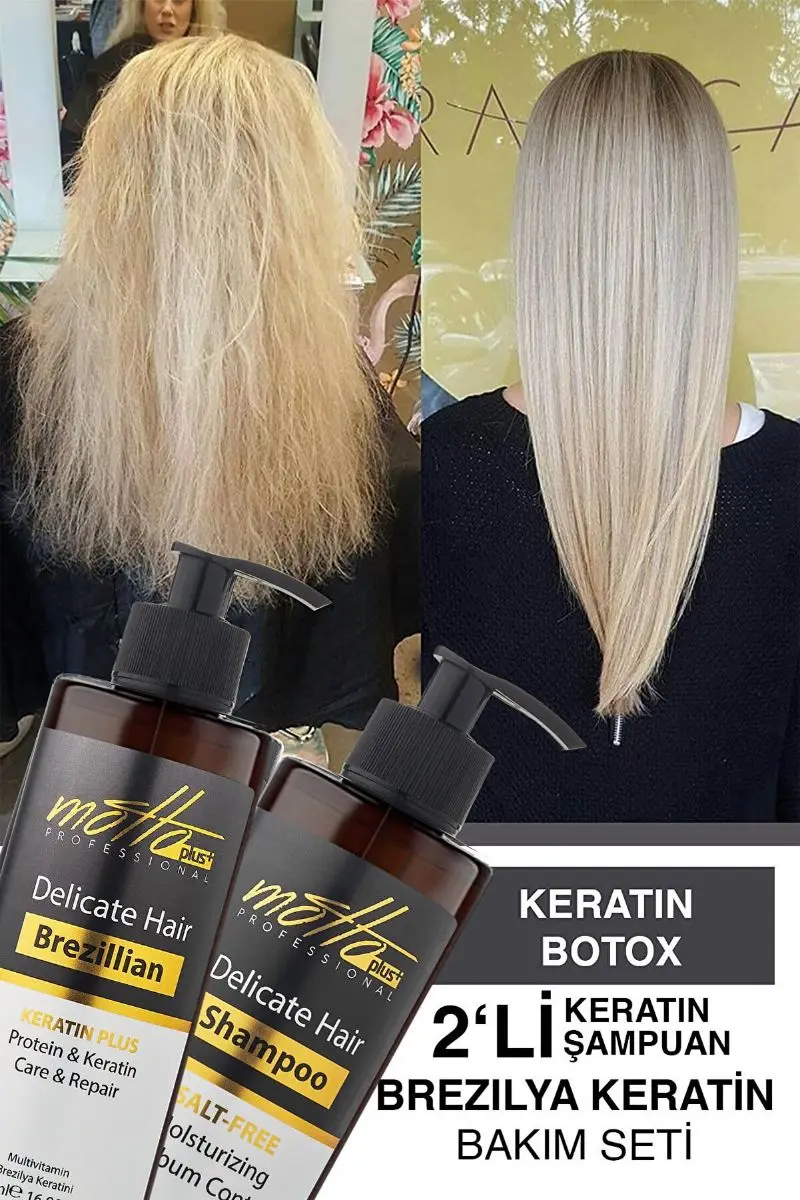 

2-piece brazilian Fönü shampoo + Keratin 400Ml care set
