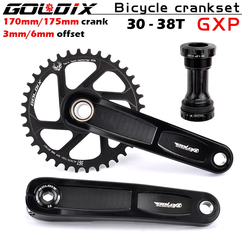 

Звездообразная звезда GOLDIX для велосипеда с ЧПУ 170/175 мм, звездообразная звезда 3 мм/6 мм, 30T, 32T, 34T, 36T, 38T, звездообразная Корона BB68/86 для SRAM XX1