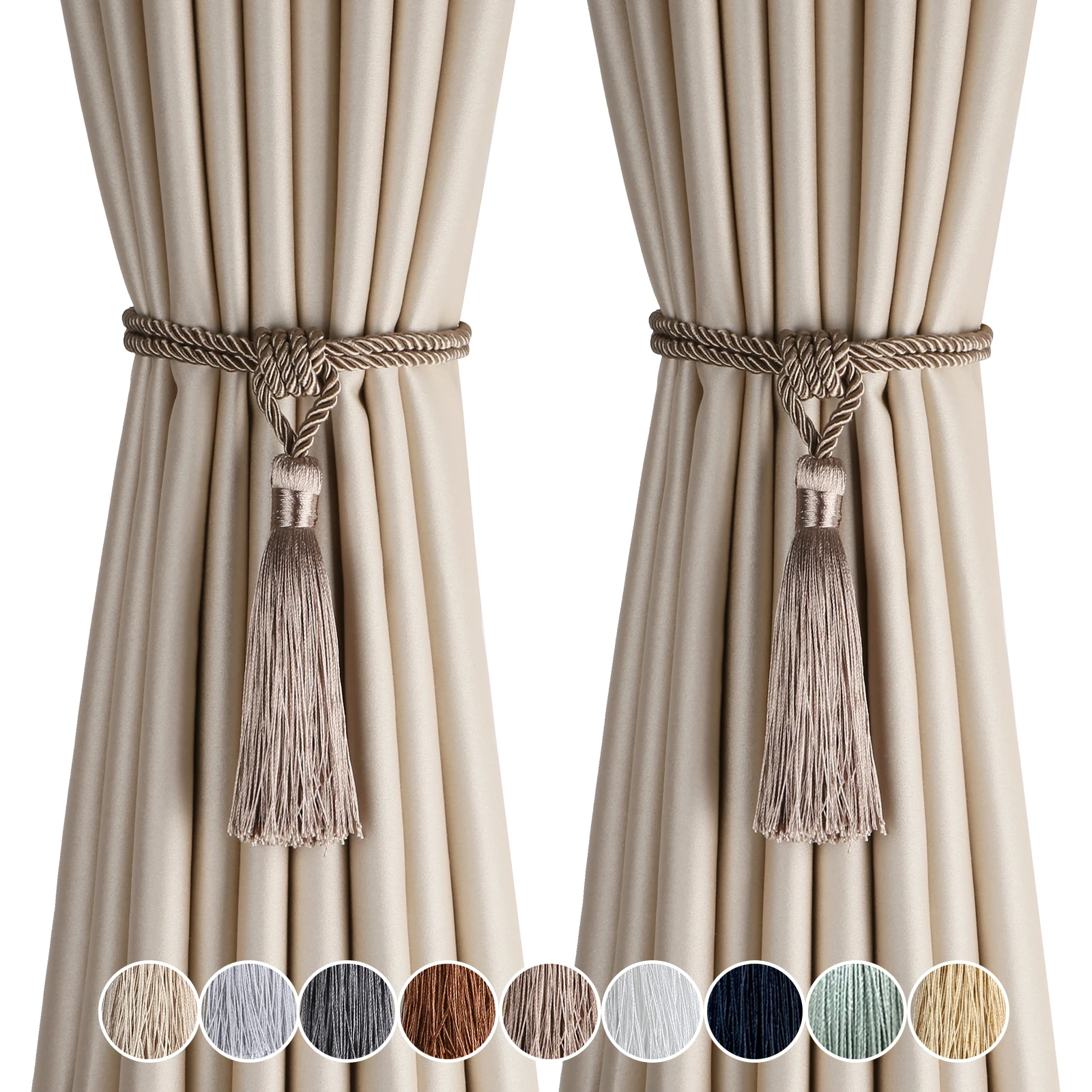 Шторный держатель с кисточками из полиэстера