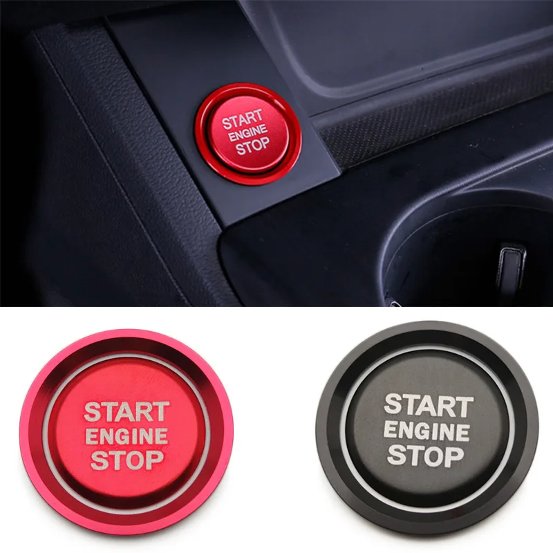 

Car Styling Sticker Accessories Ring Auto Engine Start Stop Button Cover Case For Audi A6 B8 A6L Q5 8R A4 C7 B9 A7 BT 2018