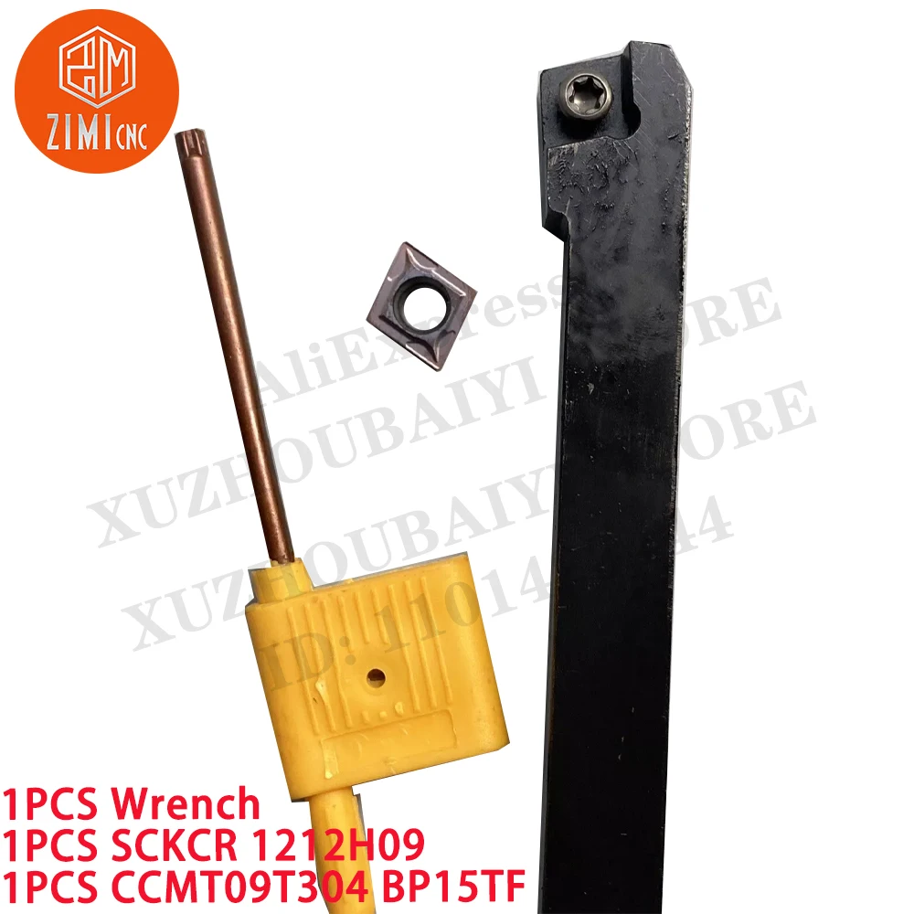 1PCS SCKCR1212H09 Индексируемый держатель токарного инструмента + CCMT09T304 BP15TF