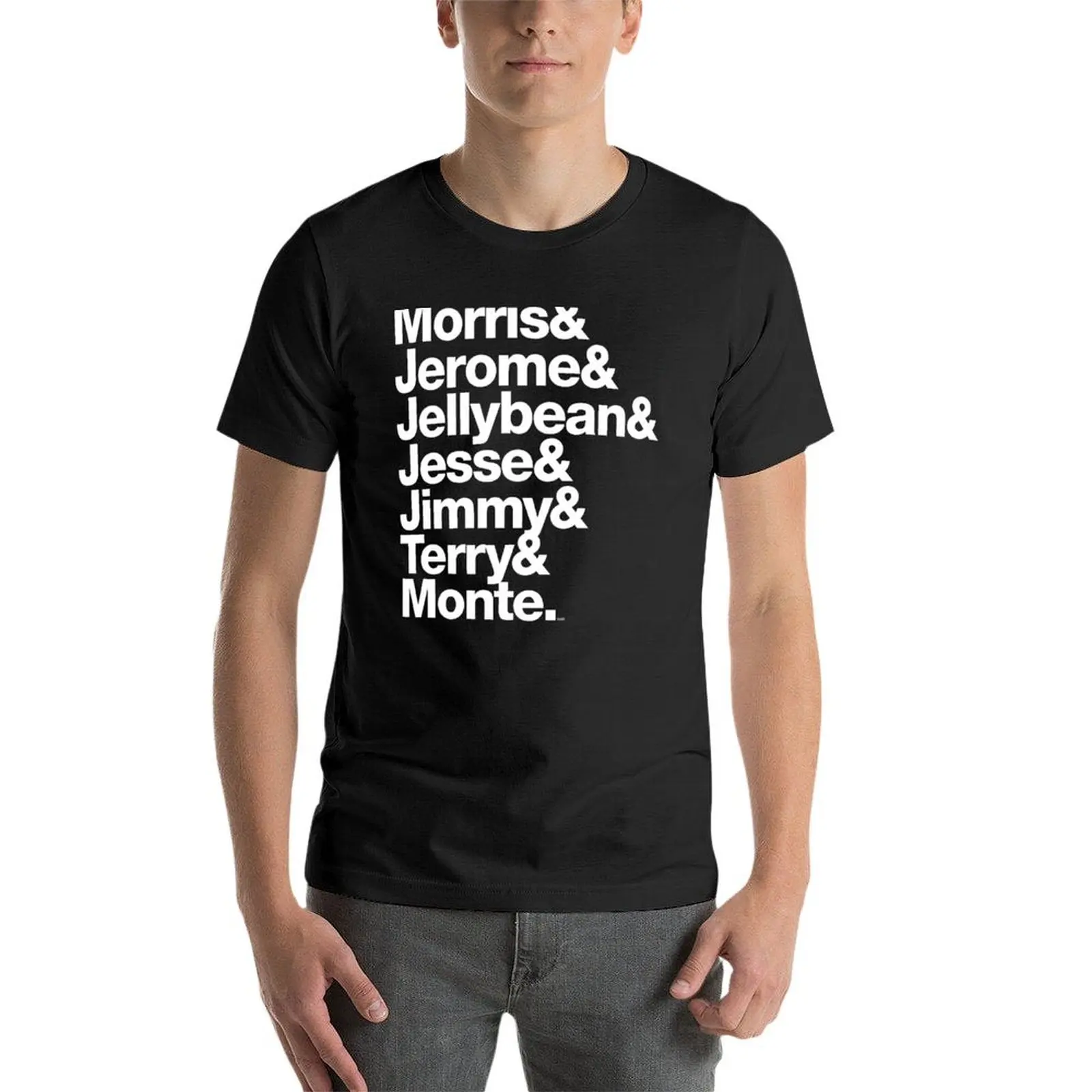 Оригинальная Мужская футболка 7 вен Моррис день Джимми Джем Мерч заготовки на