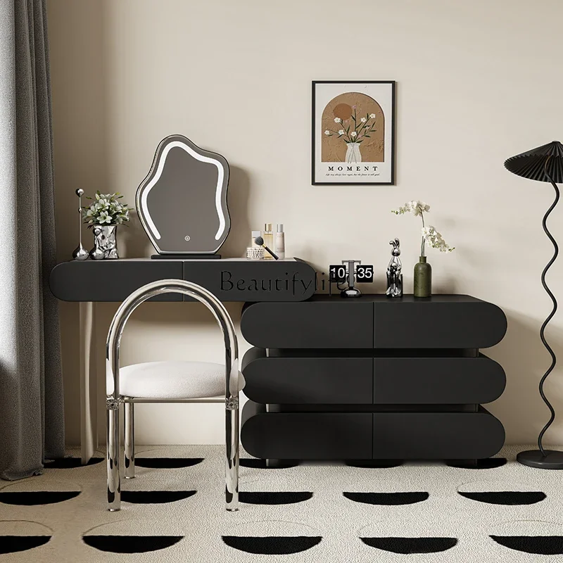 Комод из цельного дерева современный простой выдвижной конец кровати комод