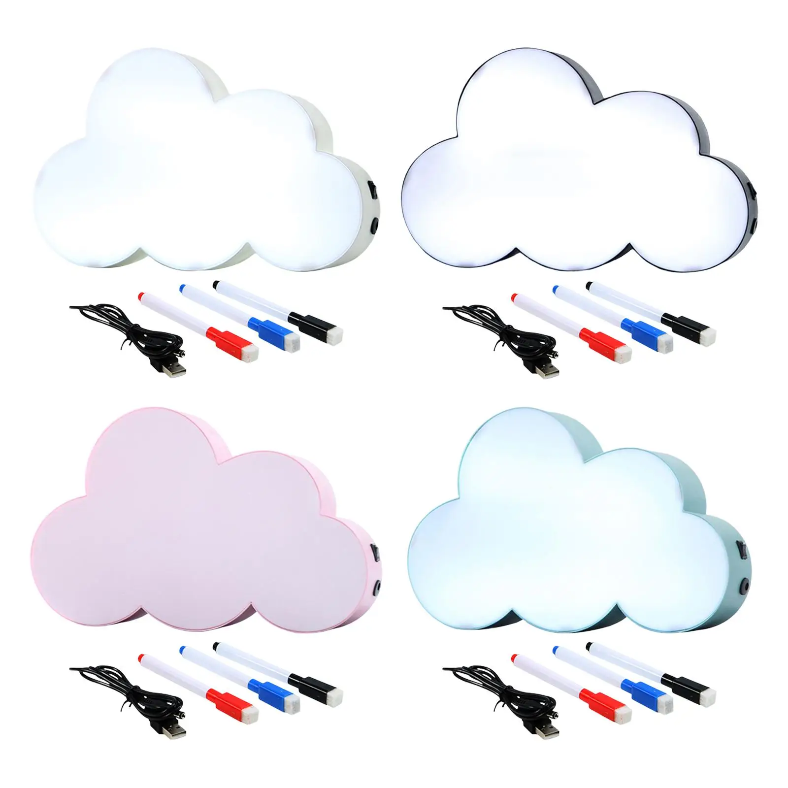 

USB Rewritable Night Light LED Message Board Portable Modern Decorative Light Box for Ornaments Engagement Anniversary Home Gift