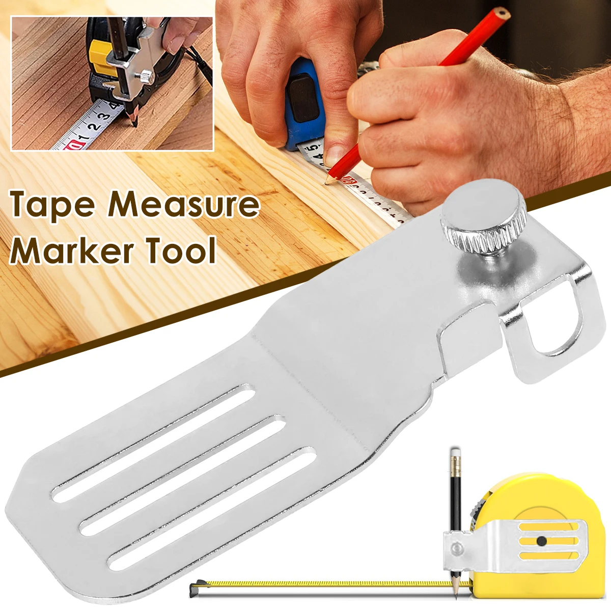 

Измерительная лента, маркер, инструмент, измерительный локатор, металлический измерительный ленточный зажим, прочный измерительный премиу...