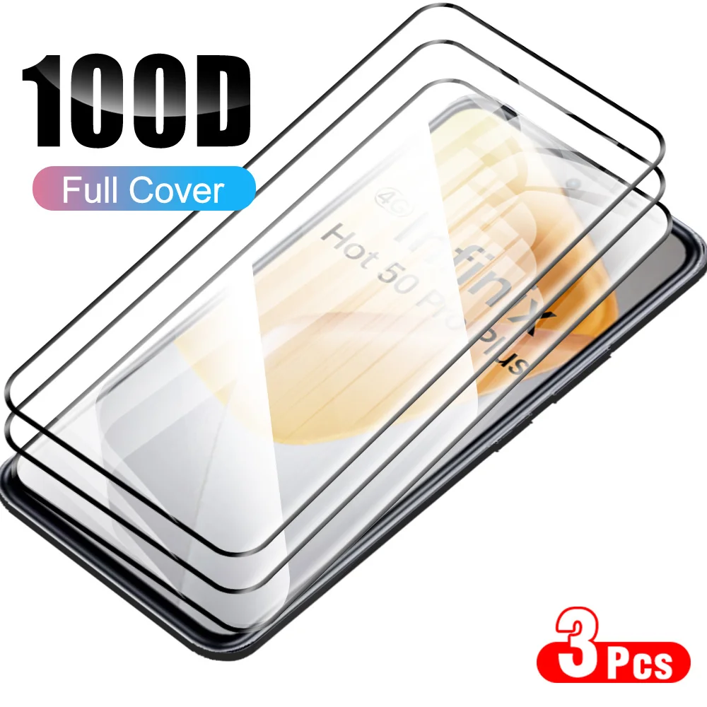 3 шт. закаленное стекло для Infinix Hot 50 Pro + 4G Hot50 50Pro Plus Hot50ProPlus 2024 Защитное Прозрачные