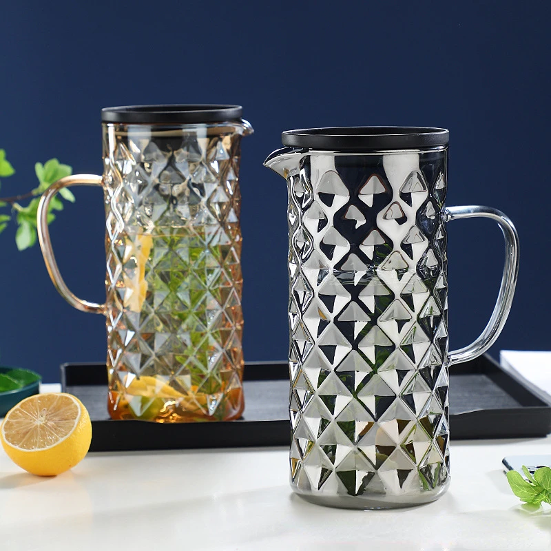 

Термостойкая стеклянная банка большой емкости, технологичный стеклянный холодный чайник, утолщенный чайник для сока, Бытовой Холодный чайник