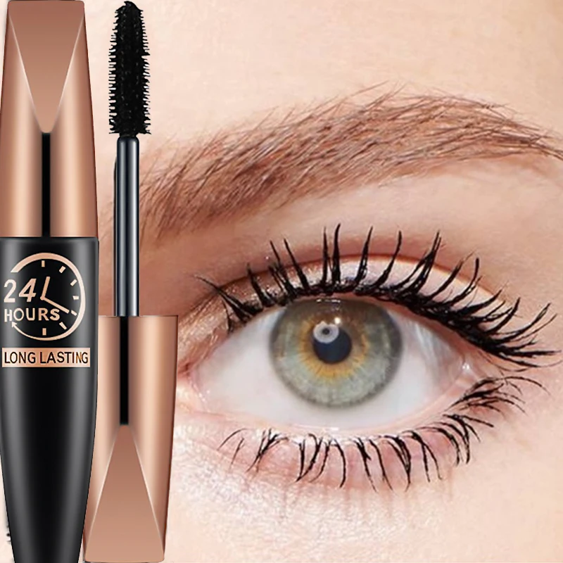 

Sdotter 4D Silk Fiber Mascara Lengthening Black Lash Eyelash Extension Eye Lashes Brush Beauty Makeup Waterproof Long-wearing Ma