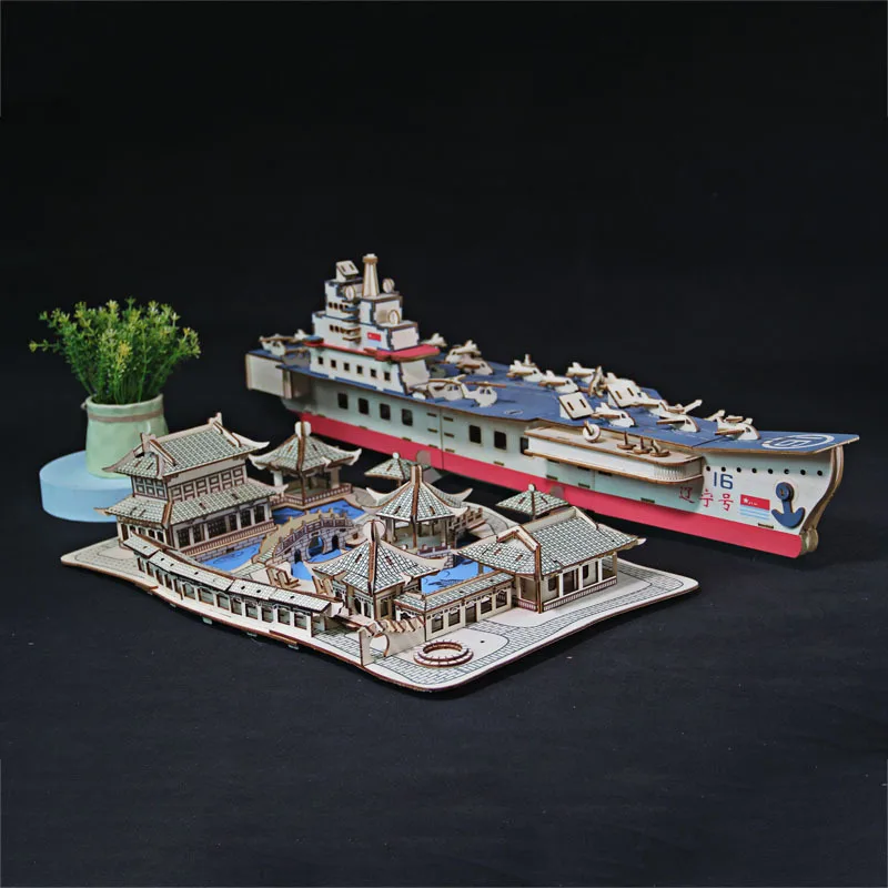 Трехмерная головоломка Brain 3D деревянная сборка ручной работы летательный