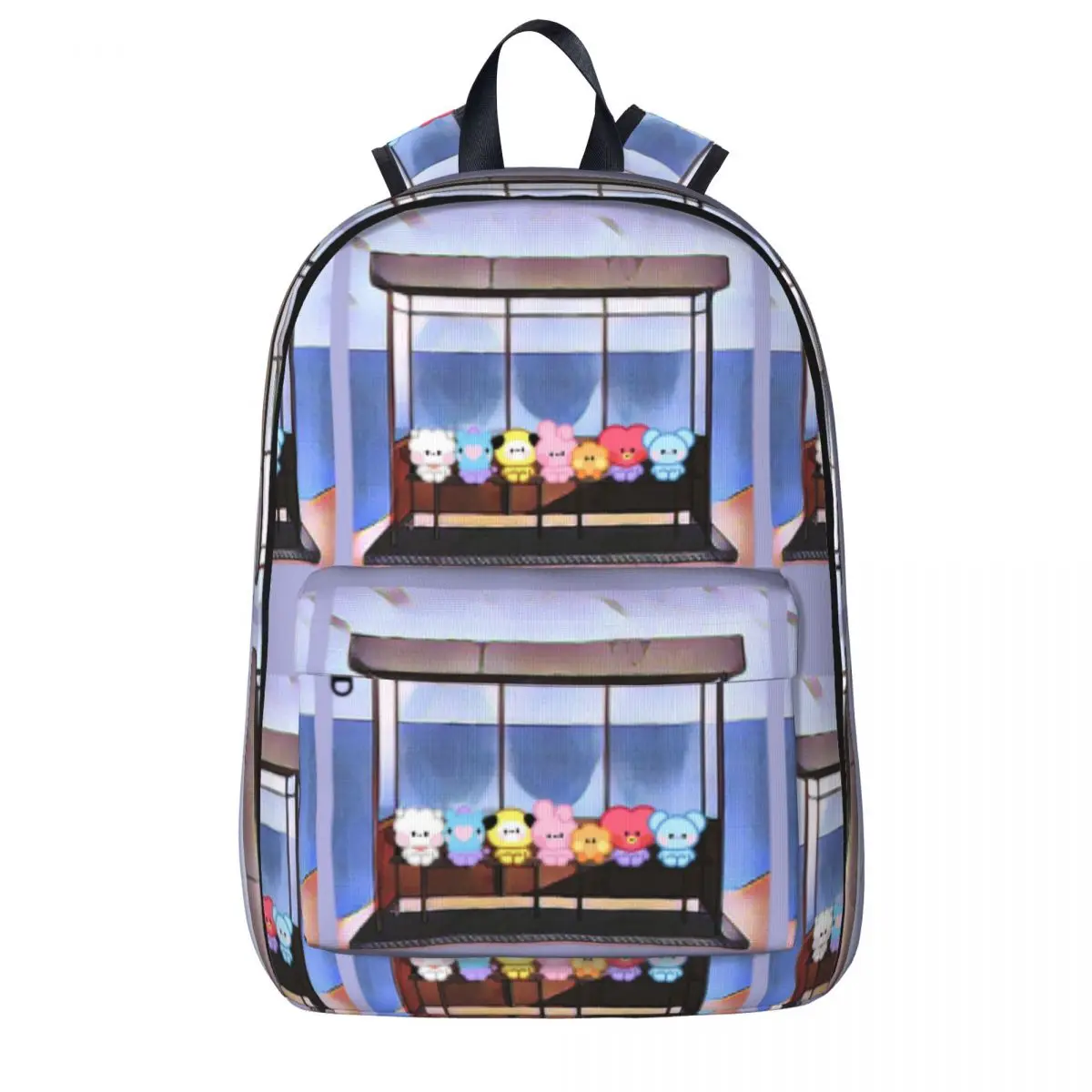 

Детский рюкзак BT21 для мальчиков и девочек, школьные ранцы для книг, детский Ранец для ноутбука, сумка на плечо большой вместимости