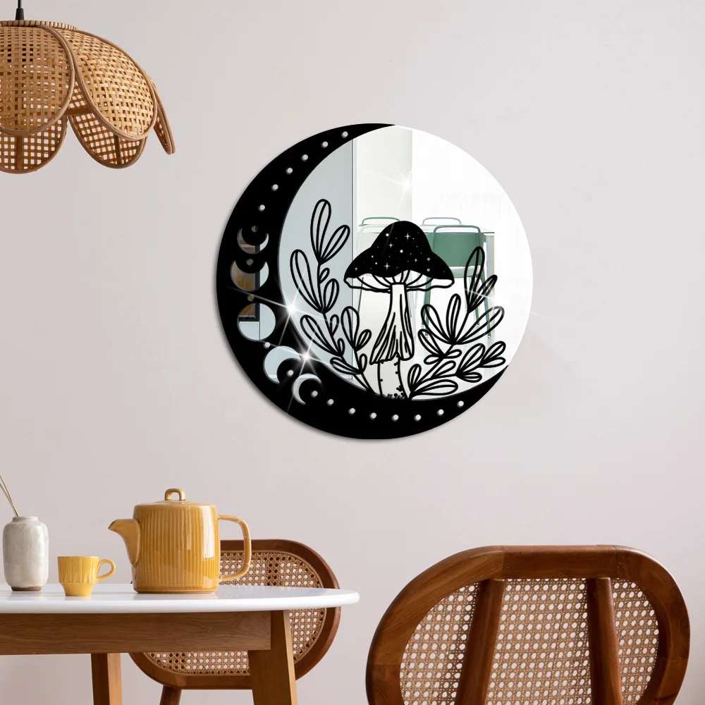 Настенные трехмерные двухслойные акриловые зеркальные наклейки с изображением