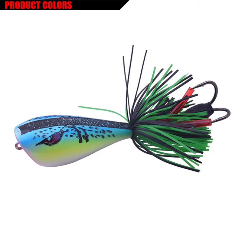 

1Pcs Popper Frog Fishing Lures 90mm 10g Hard Bass Bait Snakehead Lure Topwater Simulation Frog Lure High Quality Fishing Tackle