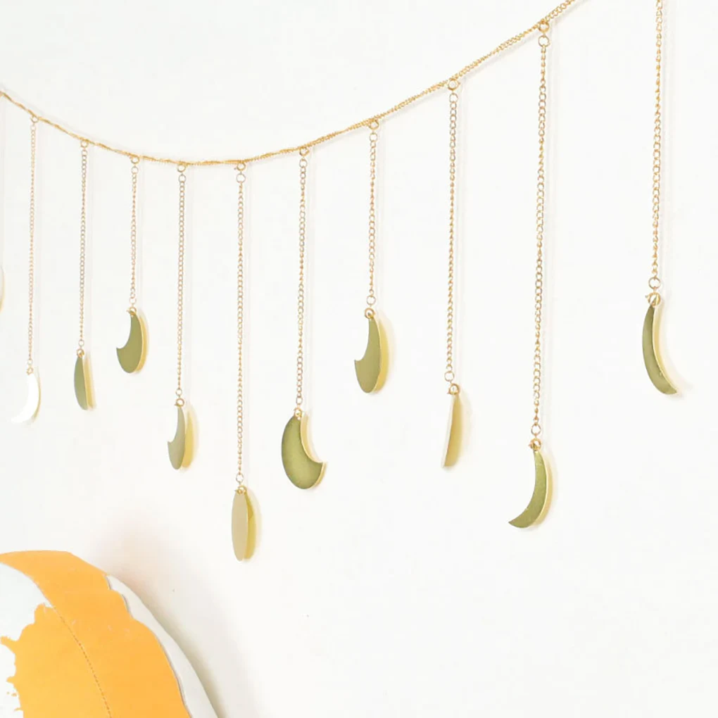 Декоративная гирлянда в стиле бохо настенное украшение с фазой Луны для дома