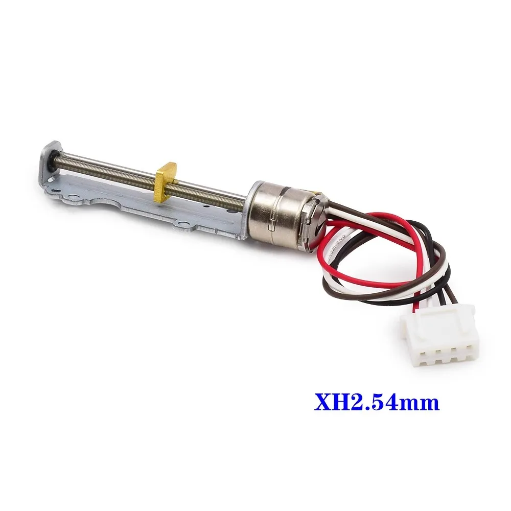 Микро 2-фазный 4-проводной 10 мм прецизионный скользящий шаговый двигатель ход 34