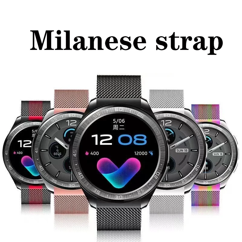 

Ремешок «Миланская петля» на магните для умных часов Umidigi UFit, ремешок для смарт-часов Umidigi Uwatch 3 GPS/Uwatch GT, ремешок на запястье