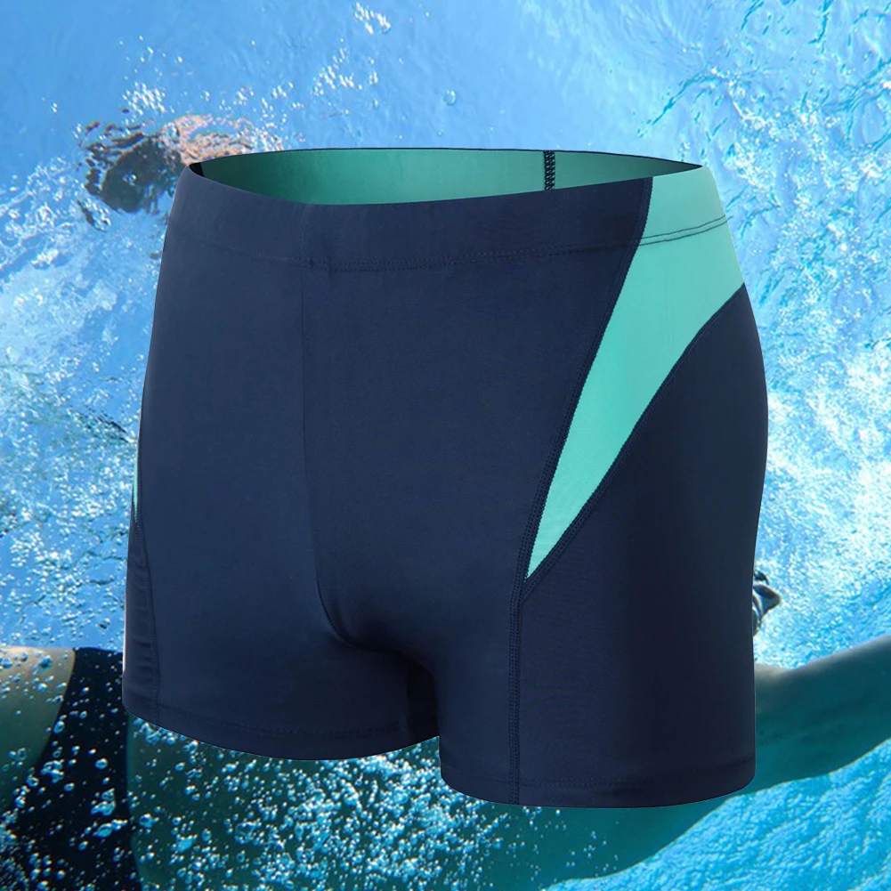 

Men Swimming Trunks Waterproof Square Leg Swim Trunk Male Quick Drying Breathable Portable Lightweight Elastic for Water Sports