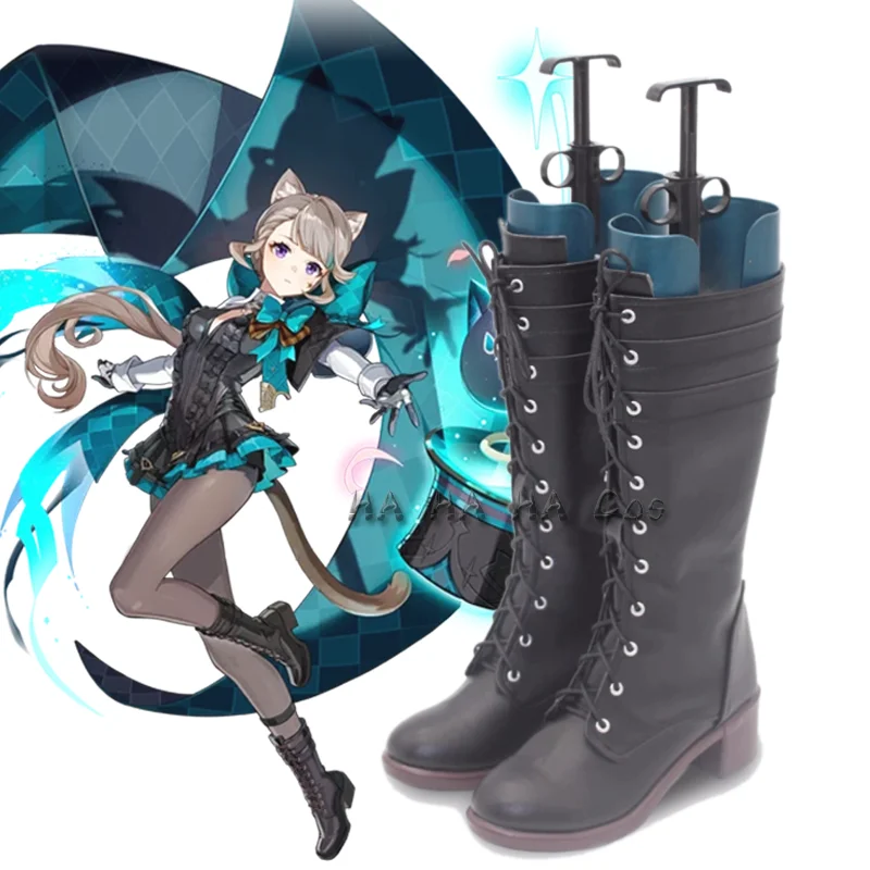 Genshin Impact Lynette обувь для косплея в стиле аниме униформа ролевых игр Хэллоуин