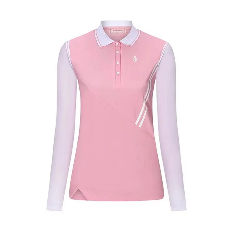 Женская брендовая летняя футболка для гольфа с длинными рукавами Солнцезащитный