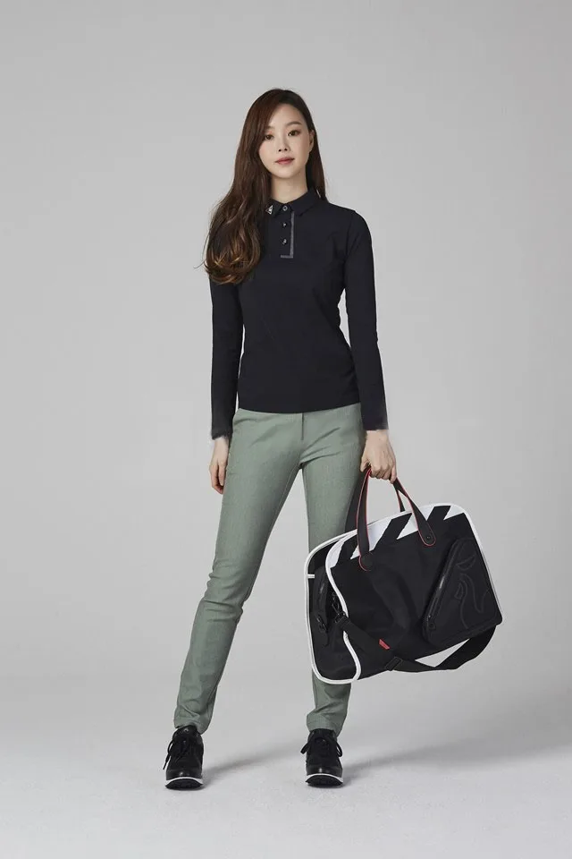 New GOLF ladies' long sleeve T-shirt slim, quick-drying and elastic slim Golf top