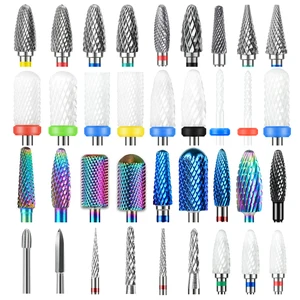 Imported 67 Styles Carbide Nail Drill Bits Rotate Electric Ceramic Milling Cutter For Manicure Gel Polish Rem