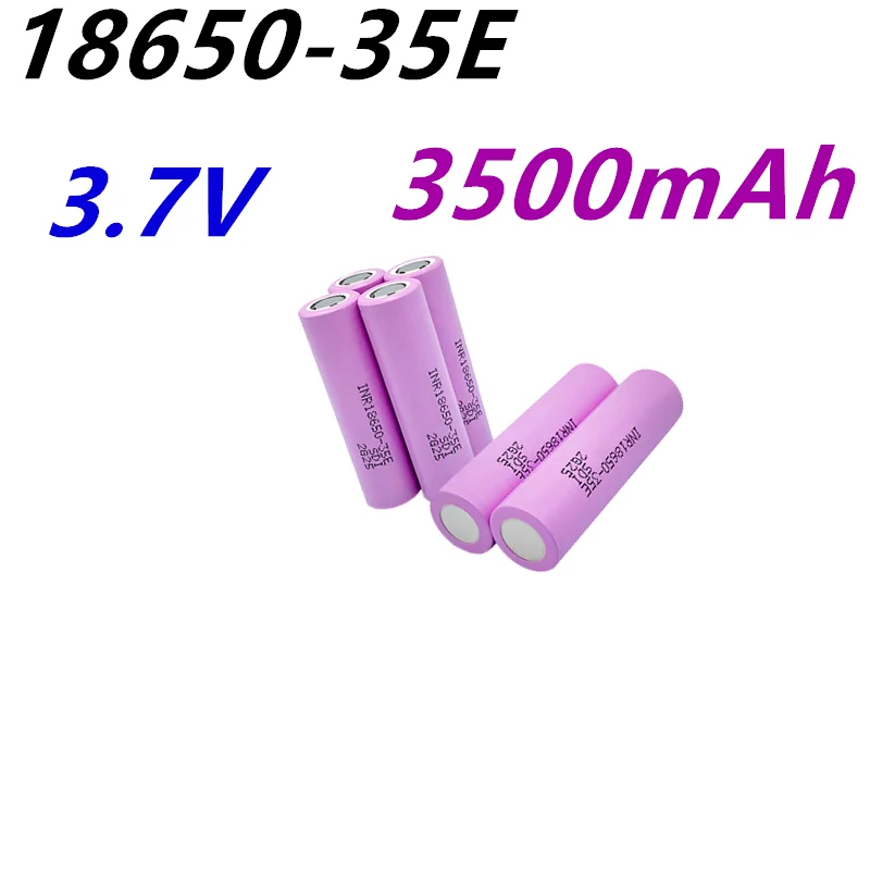 

20pcs18650 аккумуляторы 18650 3500mAh 3,7 V 25A 18650 литий-ионные аккумуляторы высокой мощности, электрический инструмент 35E INR