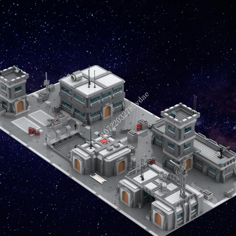 5395 шт. строительные блоки MOC Space Wars базовая станция штурмовиков из кубиков город