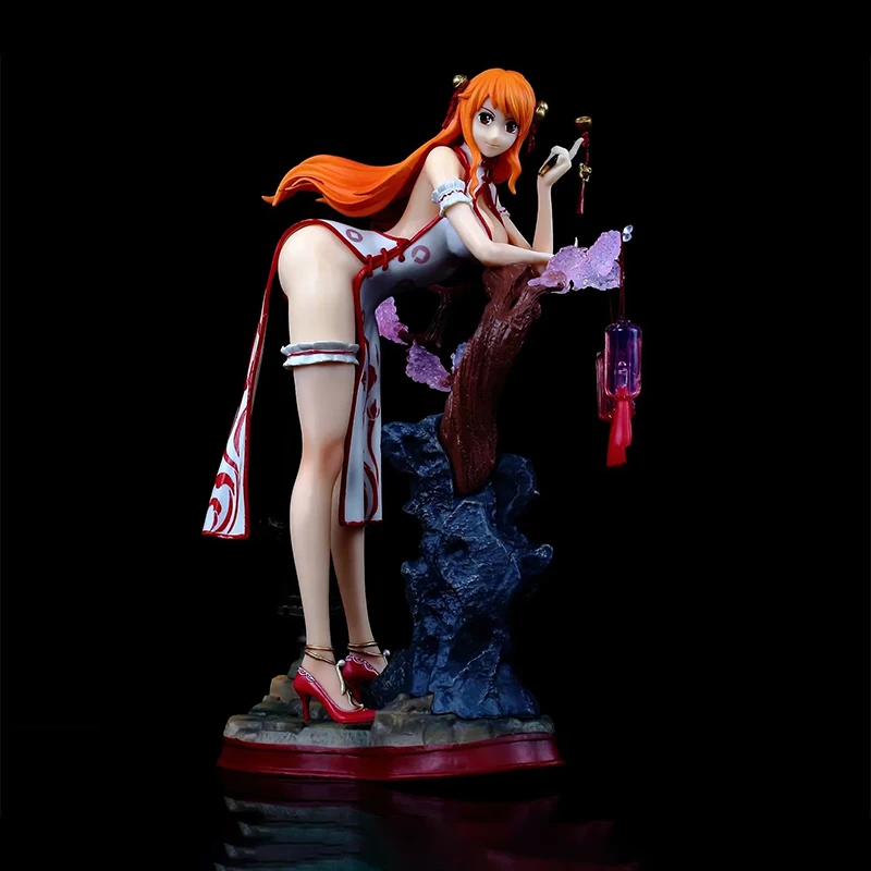 

Аниме цельная фигурка сексуальные девушки вязаный старинный Чонсам статуя для интима взрослая Коллекционная модель игрушка подарок