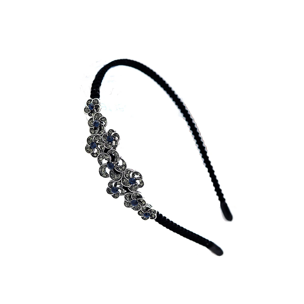 

Женская лента для волос со стразами, портативная Стильная Милая декоративная лента для волос, украшение для волос