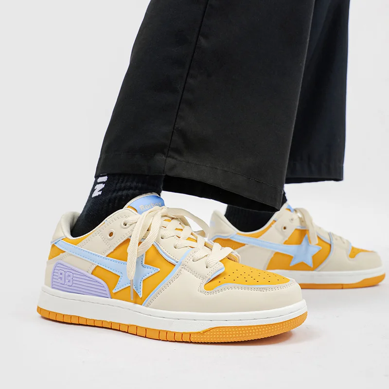 Women Shoes Fashion Classic Sneakers Multicolor Retro Star Skateboard Shoes Couple Students Outdoor Casual Sports Shoes