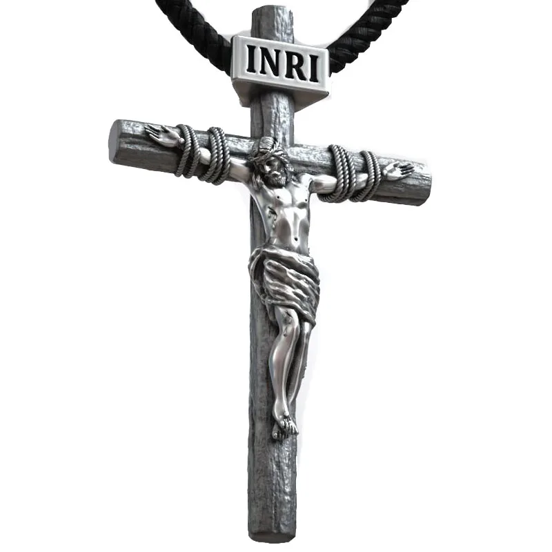 

10g 3D Jesus Christ Cross Christian Catholic Pendant 925 SOLID STERLING Silver Pendant