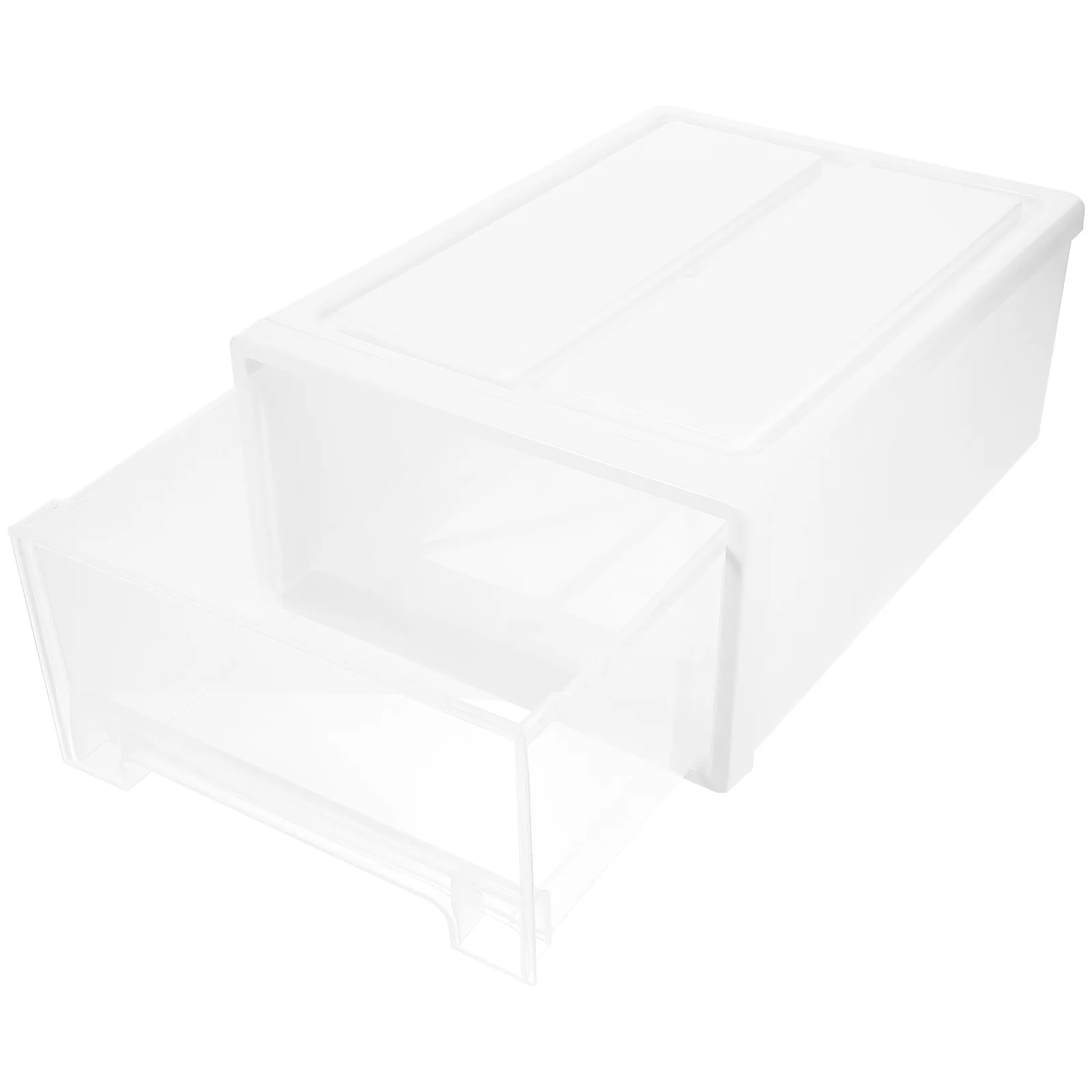 

Stackable Storage Drawers Shoe Cabinet Container Box Cases Organizer For Cabinets White Plastic
