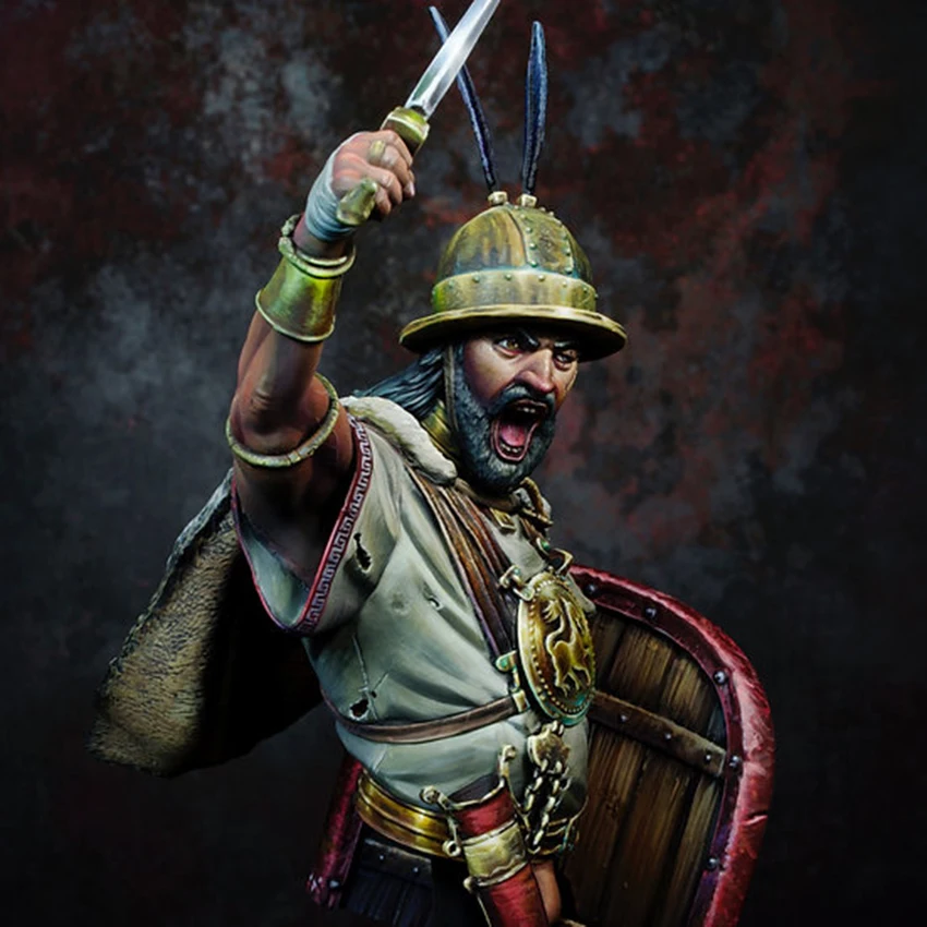 Несобранная 1/10 фигурка солдата из древней фантазии марсиканского воина