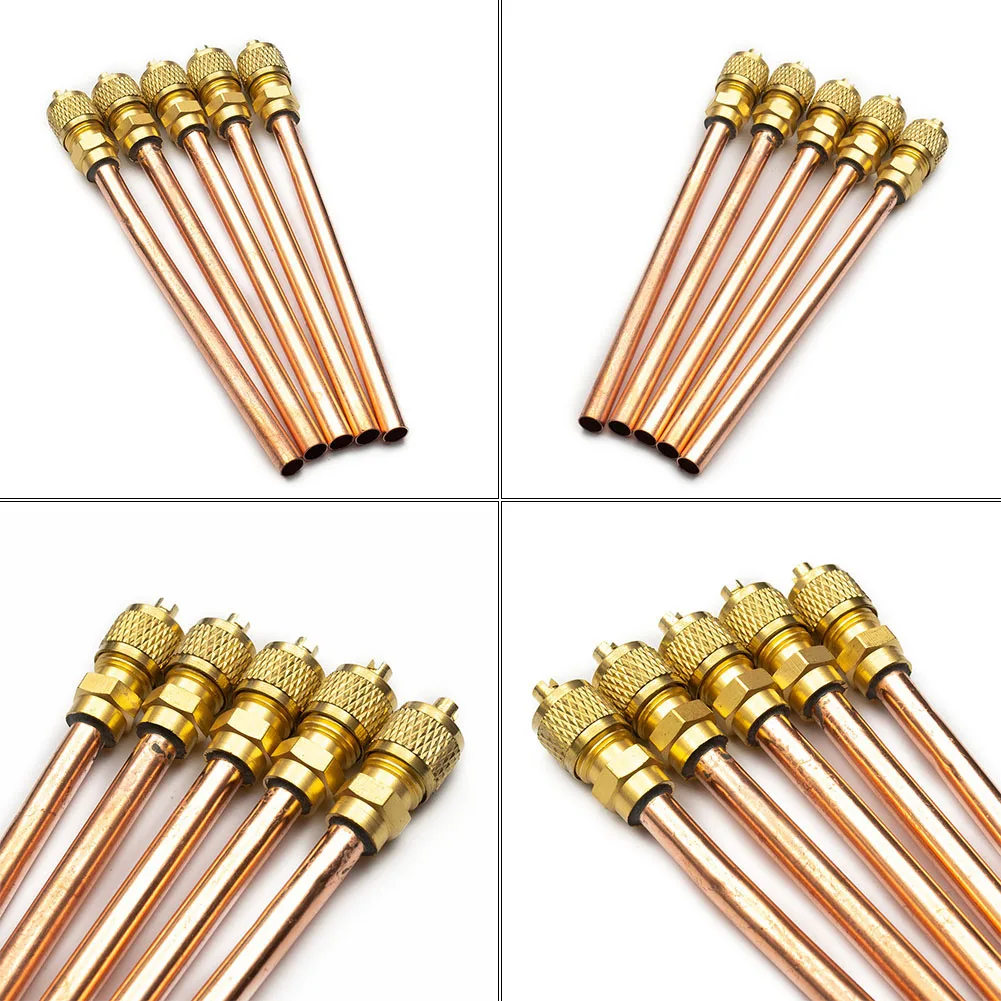 10 шт. клапаны доступа к холодильному кондиционеру детали для наполнения медных