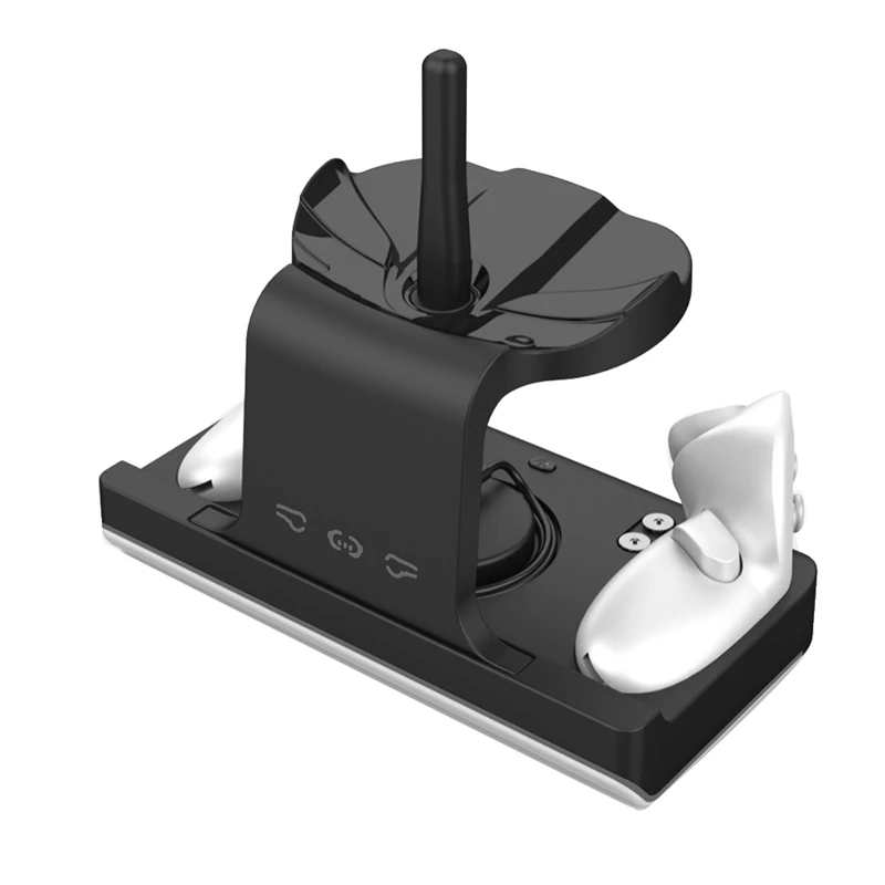 RGB Charging Dock For Meta Quest 3 VR Accessories Charger Station Controller With Battery Pack Fit Elite Head Strap