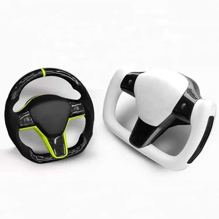 Creease Индивидуальное рулевое колесо из матовой и глянцевой кожи углеродного