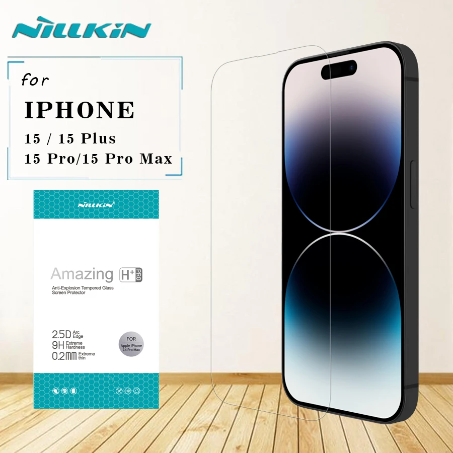 Для Iphone 15/15 Plus/15 Pro/15 Pro Max Стекло Nillkin H+PRO 2.5D закаленное стекло с твердостью 9H