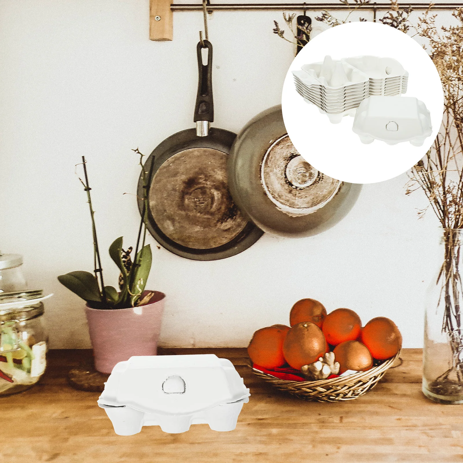 

Pulp Fridge Containers Tray Holder Refrigerator Paper Container 6-compartment Empty Carton Bulk