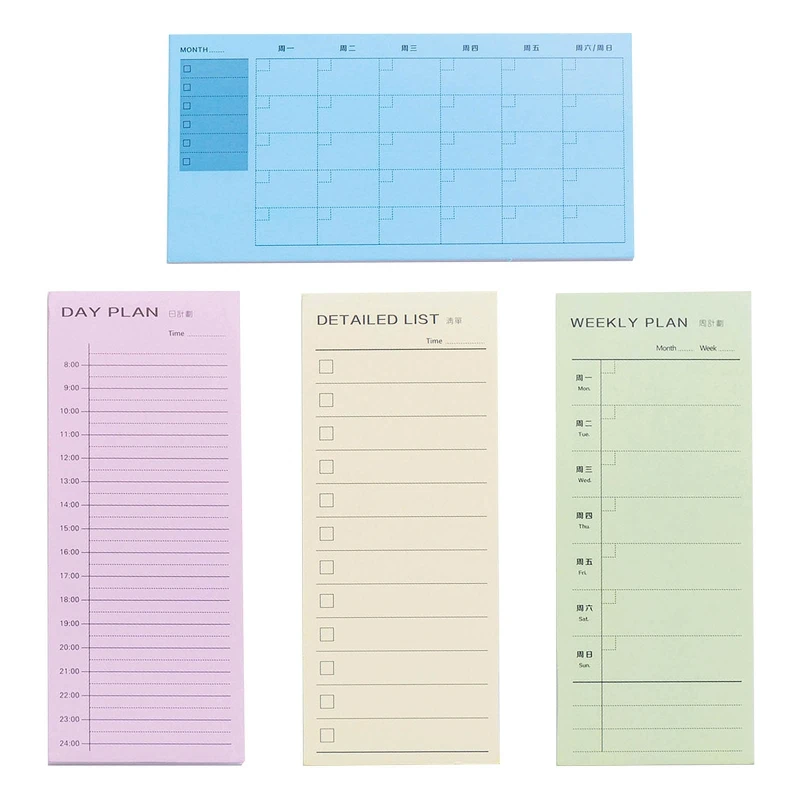 

NEW Mini Notes Papers Notepad Daily To-do-list Small Monthly Planner Schedules Mini Check-list for Student School 30 Sheets