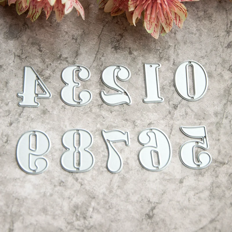 Металлические Вырубные штампы с цифрами фотобумага для рукоделия бумажная карта