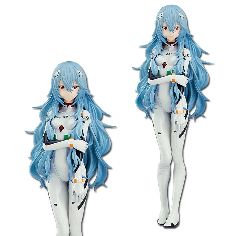 

Подлинная фигурка Аниме ПОП, Аниме EVA, Ayanami, синяя кукла с длинными вьющимися волосами, Настольная коллекционная игрушка из ПВХ, статическое ...