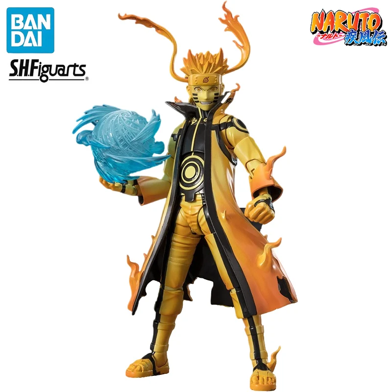 

BANDAI S.H.Figuarts Naruto Shippuden NARUTO UZUMAKT [Kurama Link Mode] -Courageous Strength That Binds- Anime Action Figures Toy