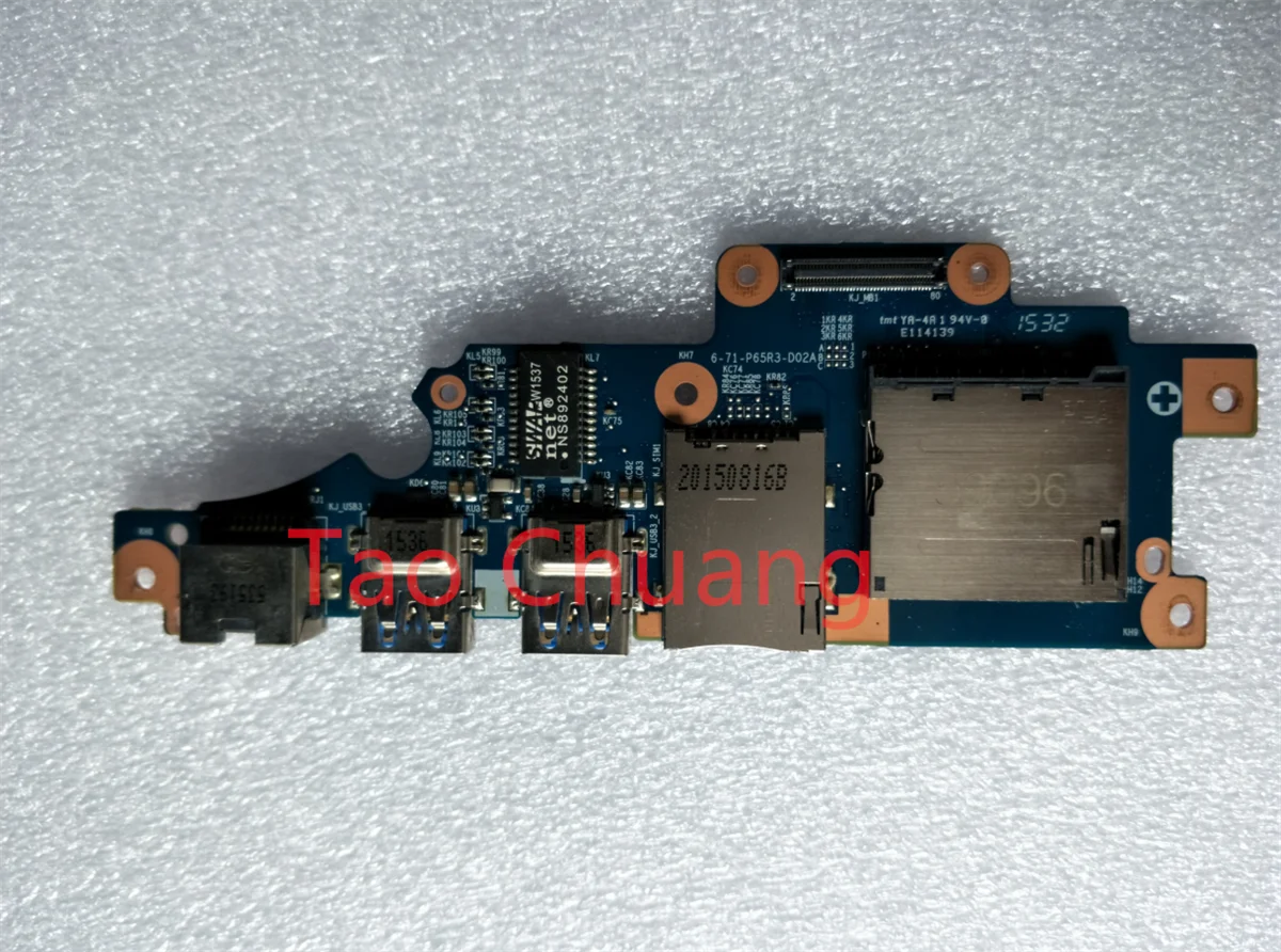 Для Blue Sky Shenzhou Zhanshen Z7 Series P655SA P655SE P650SE P650SG P650RG Ethernet SD кардридер USB плата 6-71-P65R3-D02A