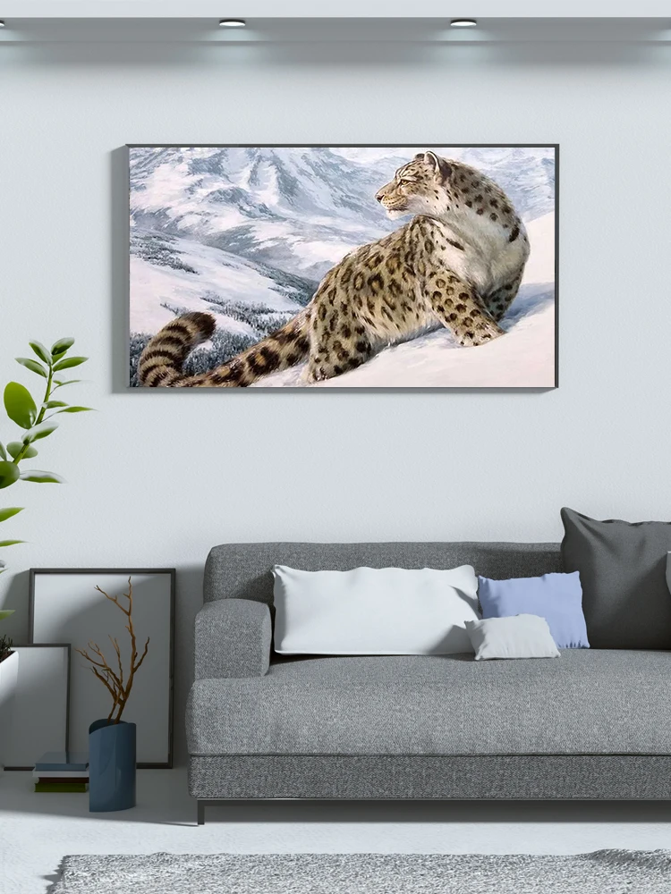 Набор для рисования по номерам на холсте леопард 40 х50 см - купить выгодной цене |