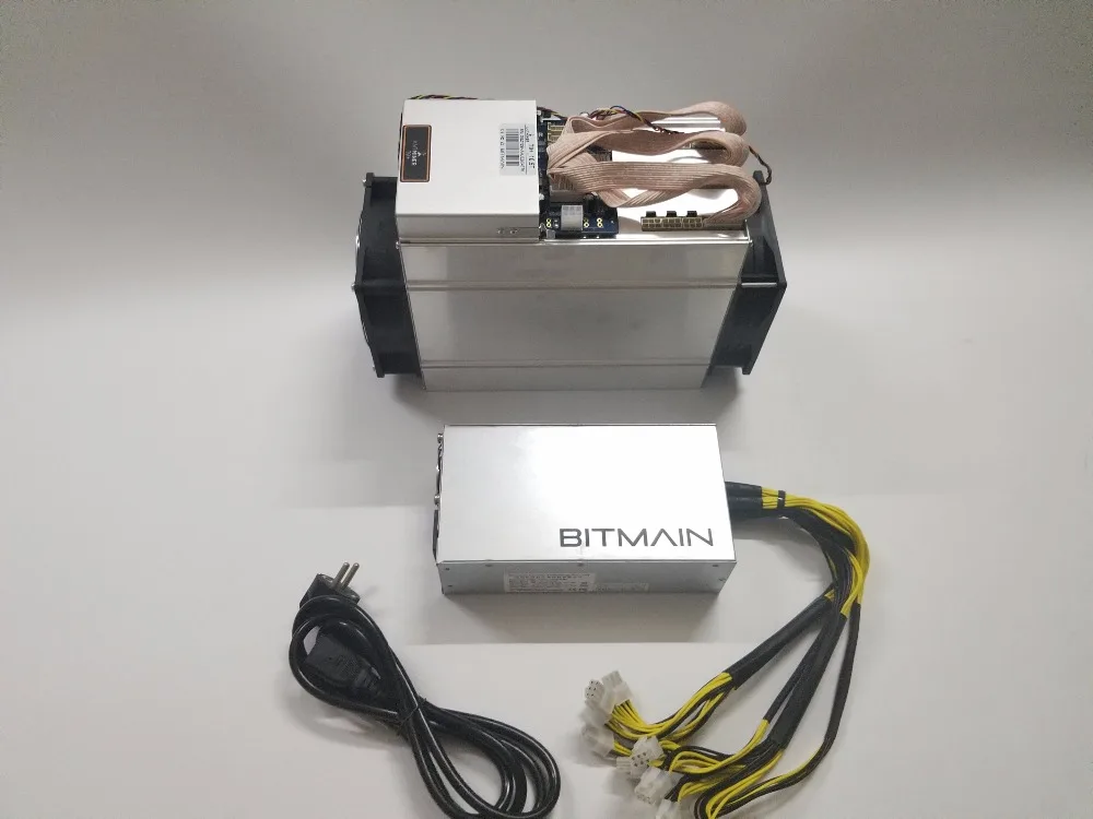 Б/у AntMiner T9 + 10 5 T Биткоин BCH BTC Майнер с блоком питания BITMAIN 1600 Вт экономичный чем
