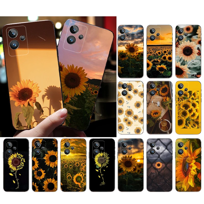 

Sunflower Phone Case for OPPO Realme 10 Pro Plus 9 8 7 6 Pro GT 2 Pro X2 Pro C21Y C11 X3 SuperZoom Funda